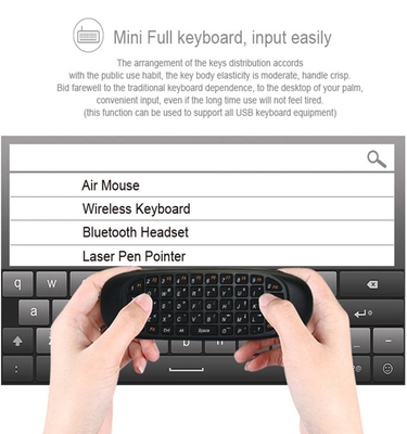 2.4G Wireless Remote Keyboard Mouse With 3 - Gyro And 3 - Gravity Sensor