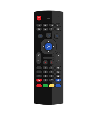 ABS Plastikgehäuse Android führte Fernsehfernbedienung mit LED-Blinklicht