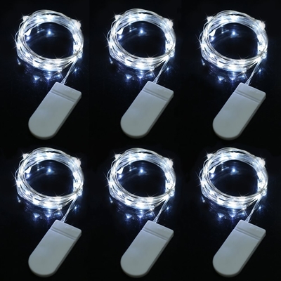7.2ft batteriebetriebene geführte Ketten-Lichter, Kupferdraht-Ketten-Lichter im Freien