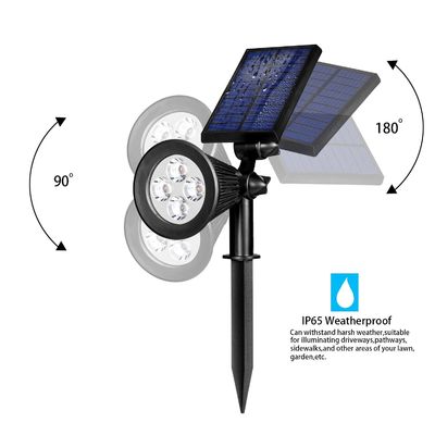 Weiße geführte Solarscheinwerferlichter im Freien für die Gehwege/, die Sicherheits-Boden landschaftlich gestalten