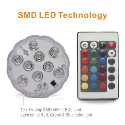 Wasserdichter Vase basierte batteriebetriebenes Nachtlicht für Heirats-/Partei-Dekoration